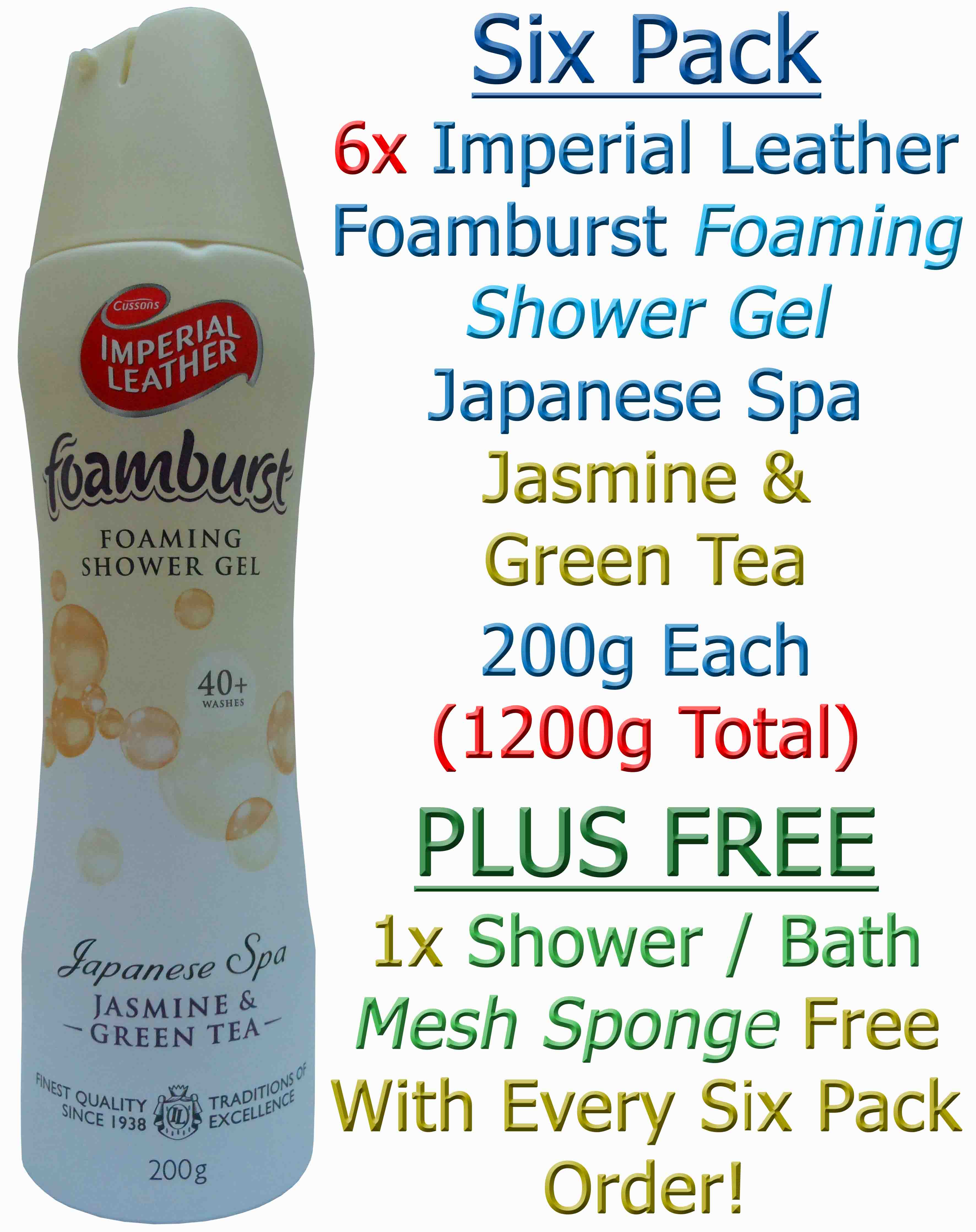 Imperial Leather Foamburst Japanese Spa Body Wash Foaming Shower Gel