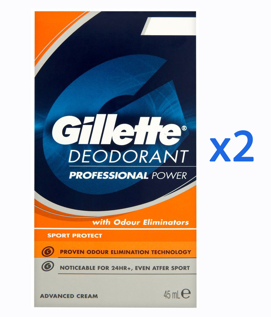 Gillette Roll On Deodorant Stick Professional Power Sports Protect New Twin Pack eBay