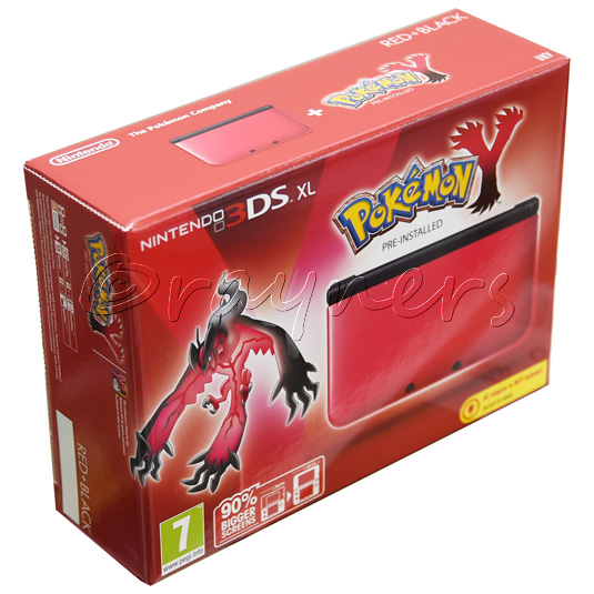 NEW Nintendo 3DS XL RED Console Pokemon Y Game PRE Installed 1st GEN eBay
