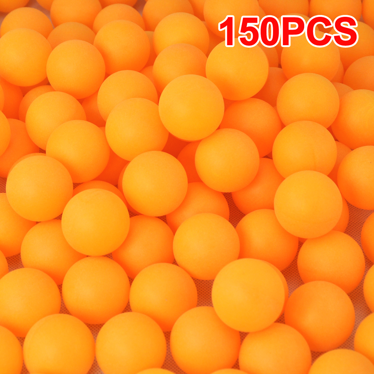 150 Table Tennis Balls Plastic Ping Pong Small Orange Replacement