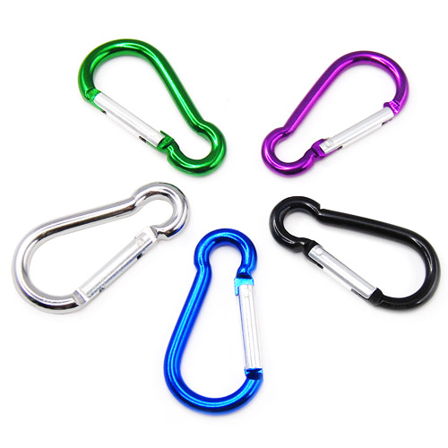 5 x Carabiner Clip Snap Hook Small Keyring for Camping Sports Karabiner