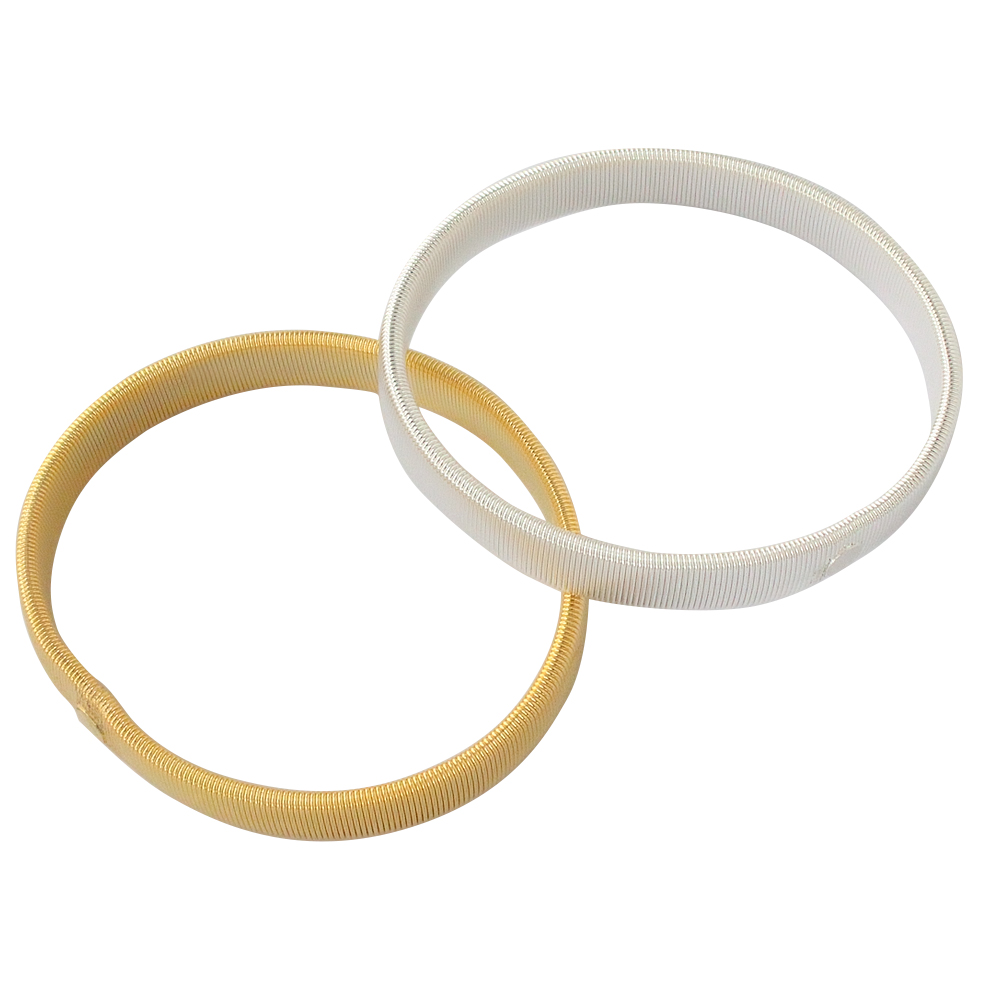 1 Pair Sprung Metal Shirt Sleeve Holders Arm Bands Garters Elasticated